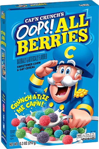 Bag of Cap’n Crunch’s OOPS! All Berries®